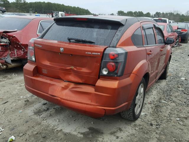 1B3HB48A39D100683 - 2009 DODGE CALIBER SX ORANGE photo 4