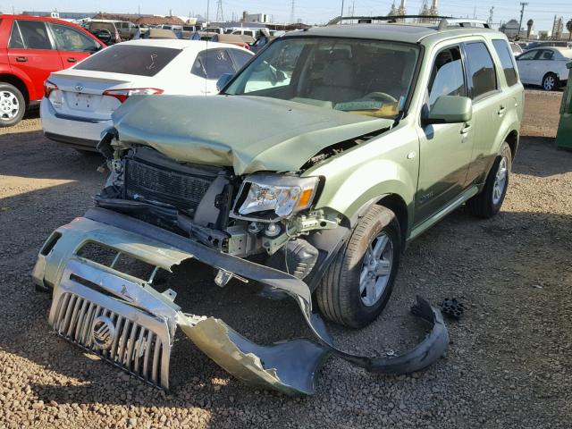 4M2CU39319KJ21843 - 2009 MERCURY MARINER HY GREEN photo 2