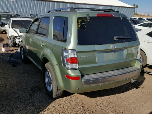 4M2CU39319KJ21843 - 2009 MERCURY MARINER HY GREEN photo 3