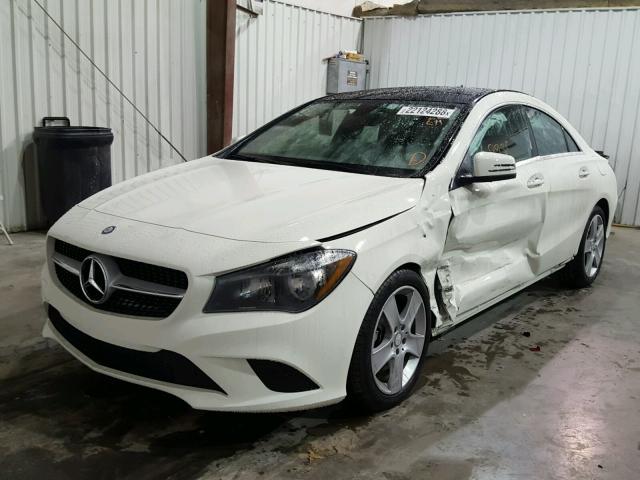 WDDSJ4GB6GN331169 - 2016 MERCEDES-BENZ CLA 250 4M WHITE photo 2