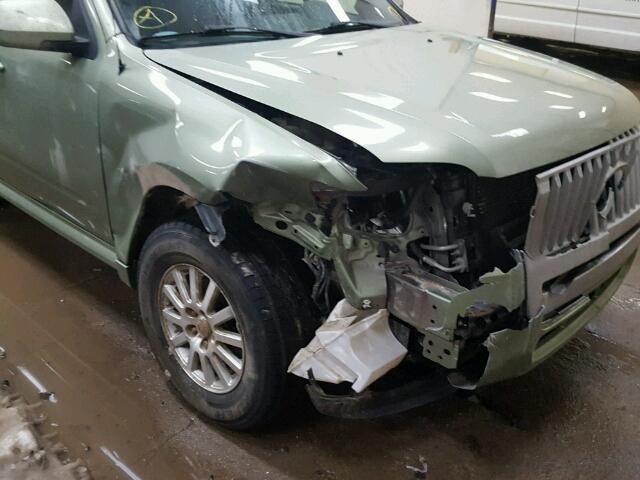 4M2CN9HGXAKJ10851 - 2010 MERCURY MARINER PR GREEN photo 9