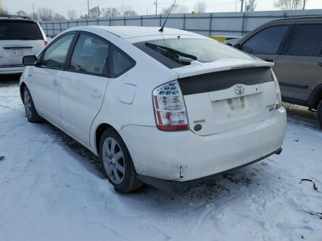 JTDKB20U893528303 - 2009 TOYOTA PRIUS WHITE photo 3