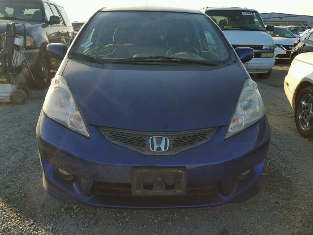 JHMGE8H55BC008822 - 2011 HONDA FIT SPORT BLUE photo 9