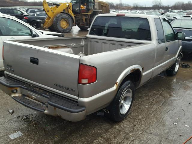 1GCCS195218148553 - 2001 CHEVROLET S TRUCK S1 BEIGE photo 4