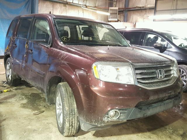 5FNYF4H59DB029173 - 2013 HONDA PILOT EXL RED photo 1