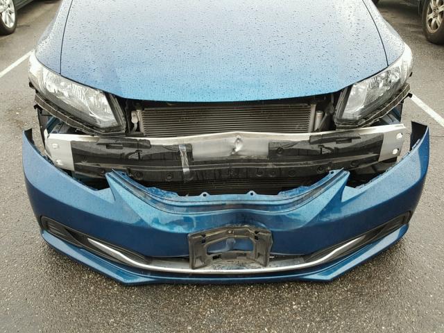 19XFB2F51EE268685 - 2014 HONDA CIVIC LX BLUE photo 9