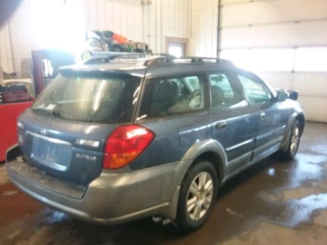 4S4BP61C757338179 - 2005 SUBARU LEGACY OUT TWO TONE photo 4