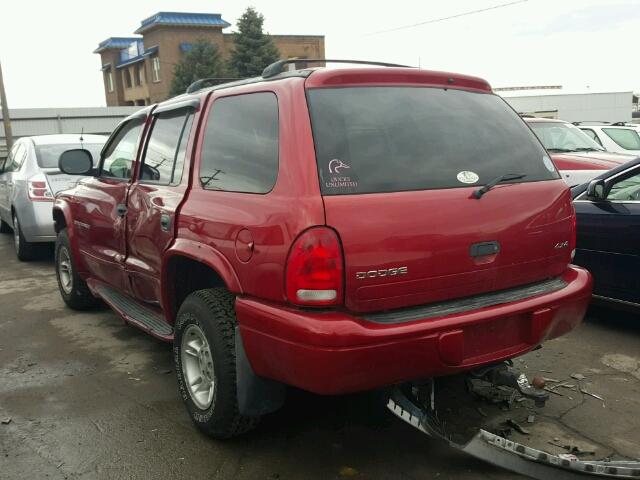 1B4HS28Y6WF128748 - 1998 DODGE DURANGO RED photo 3