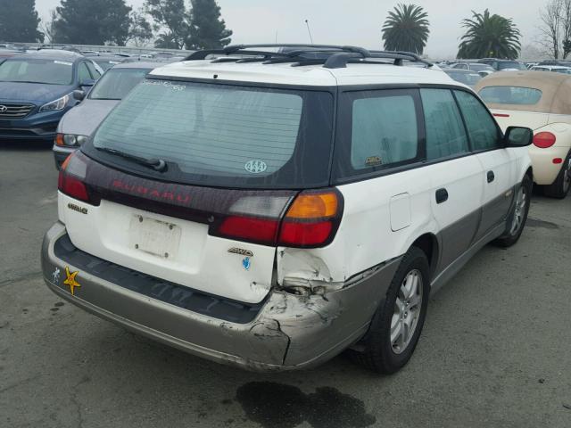 4S3BH665217627511 - 2001 SUBARU LEGACY OUT WHITE photo 4