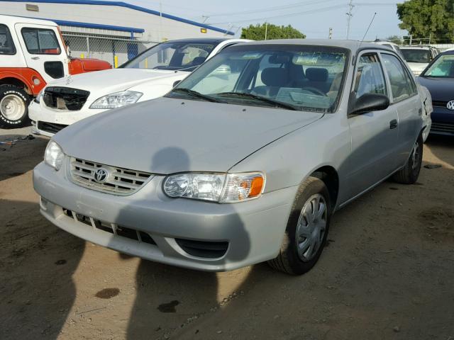 1NXBR12E51Z522691 - 2001 TOYOTA COROLLA CE SILVER photo 2