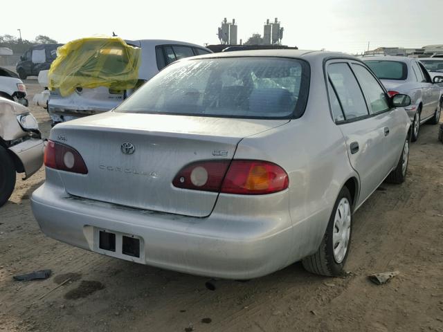 1NXBR12E51Z522691 - 2001 TOYOTA COROLLA CE SILVER photo 4