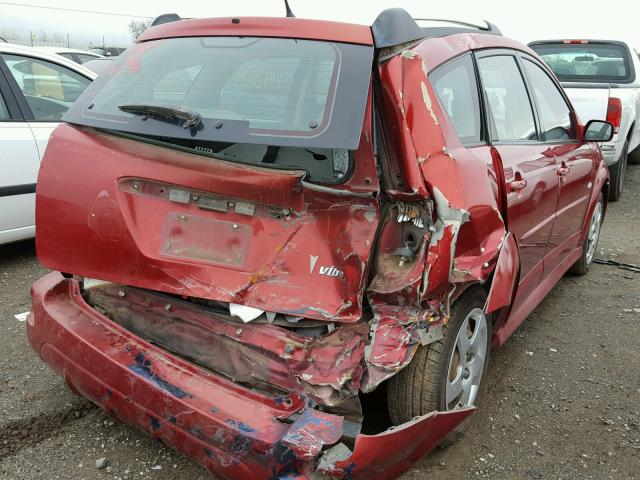 5Y2SL65807Z437018 - 2007 PONTIAC VIBE RED photo 4