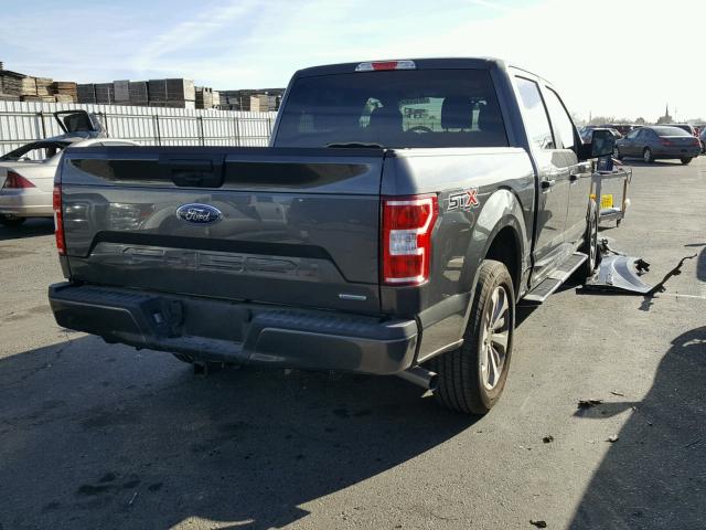 1FTEW1CP1JKC10440 - 2018 FORD F150 SUPER CHARCOAL photo 4