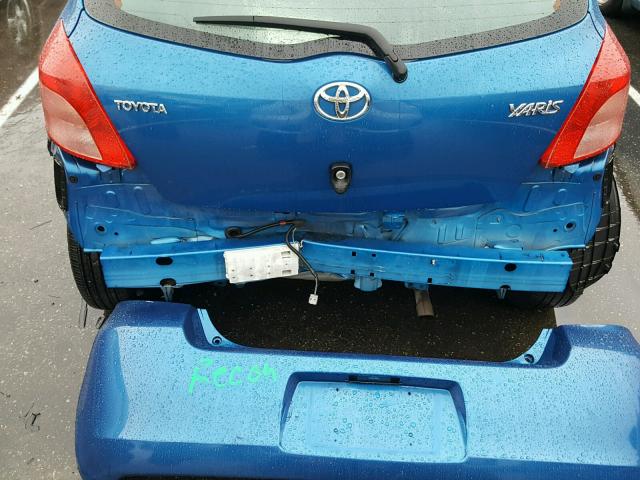 JTDJT923885167681 - 2008 TOYOTA YARIS BLUE photo 9