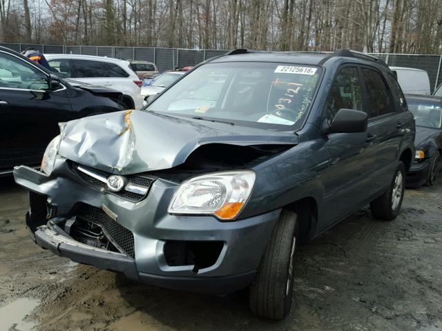 KNDJF724197603121 - 2009 KIA SPORTAGE L GRAY photo 2