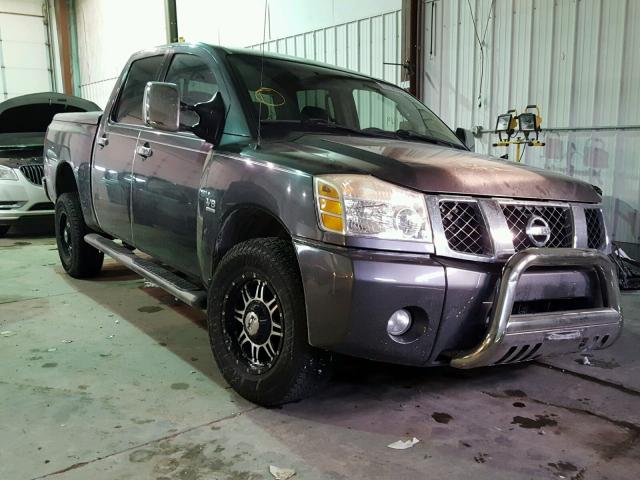 1N6AA07B74N508836 - 2004 NISSAN TITAN XE GRAY photo 1