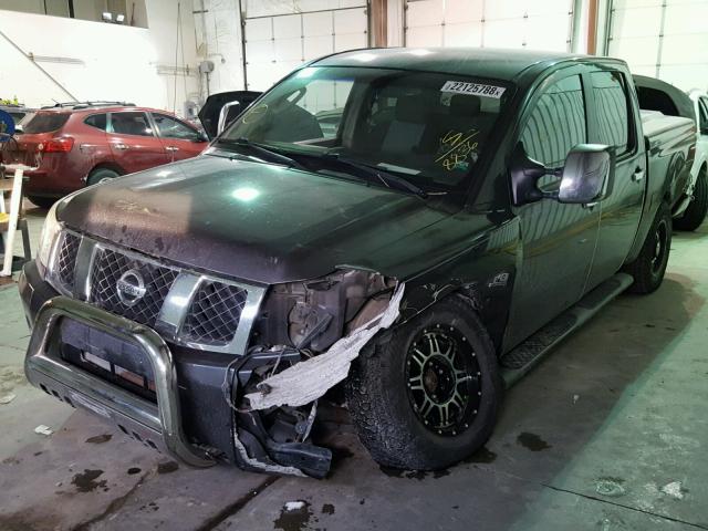 1N6AA07B74N508836 - 2004 NISSAN TITAN XE GRAY photo 2