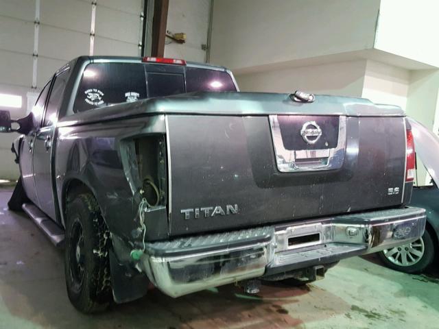 1N6AA07B74N508836 - 2004 NISSAN TITAN XE GRAY photo 3