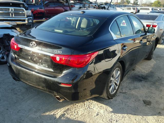 JN1BV7AP4FM355580 - 2015 INFINITI Q50 BASE Negro foto 4