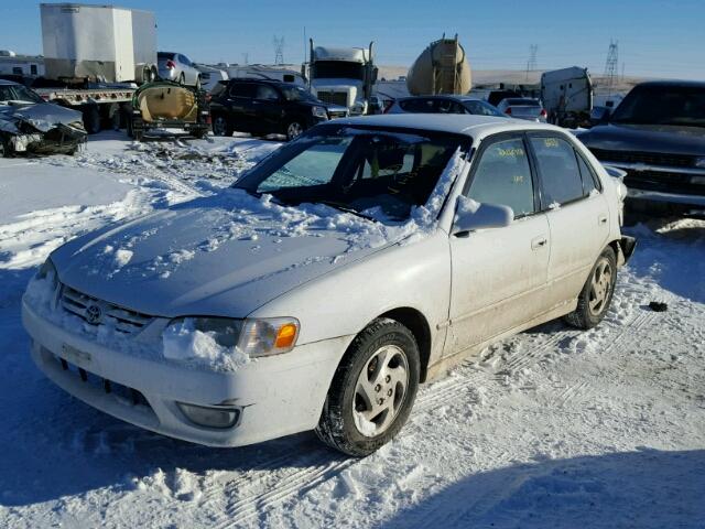 1NXBR12E41Z554533 - 2001 TOYOTA COROLLA CE WHITE photo 2