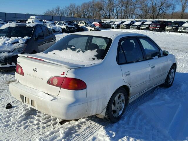 1NXBR12E41Z554533 - 2001 TOYOTA COROLLA CE WHITE photo 4