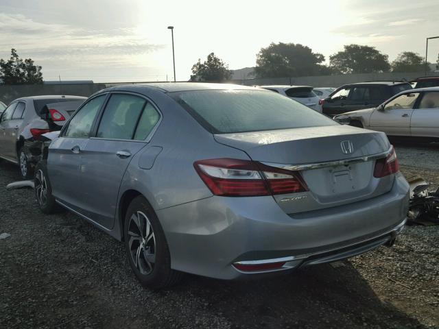 1HGCR2F38GA202302 - 2016 HONDA ACCORD LX SILVER photo 3