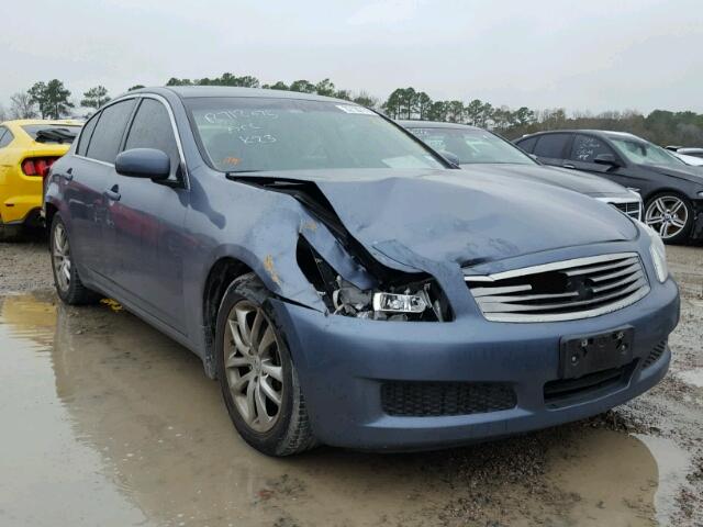 JNKBV61E98M228735 - 2008 INFINITI G35 BLUE photo 1