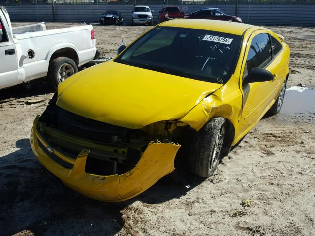 1G1AS18H297278345 - 2009 CHEVROLET COBALT LS YELLOW photo 2