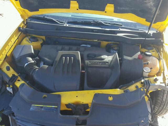 1G1AS18H297278345 - 2009 CHEVROLET COBALT LS YELLOW photo 7