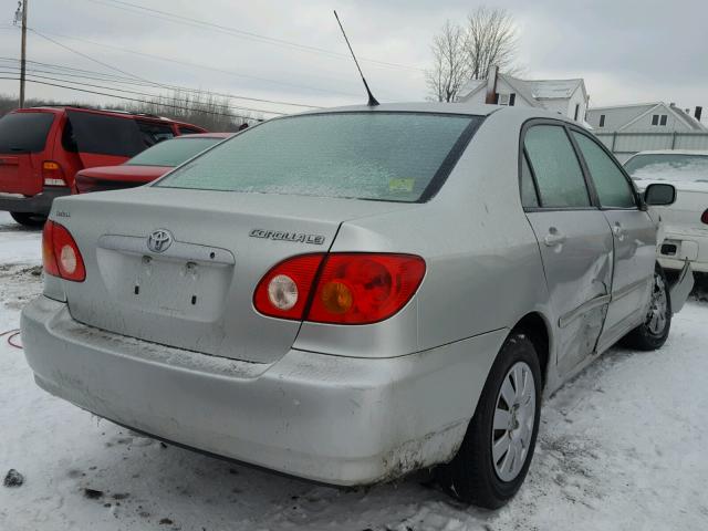 JTDBR32E632009979 - 2003 TOYOTA COROLLA CE SILVER photo 4