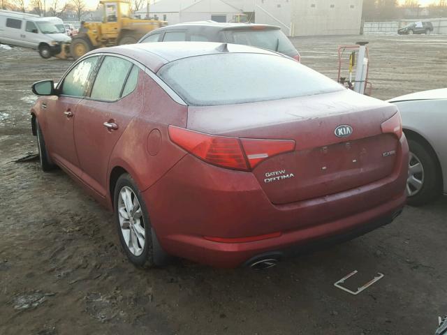 5XXGN4A77DG210148 - 2013 KIA OPTIMA EX RED photo 3