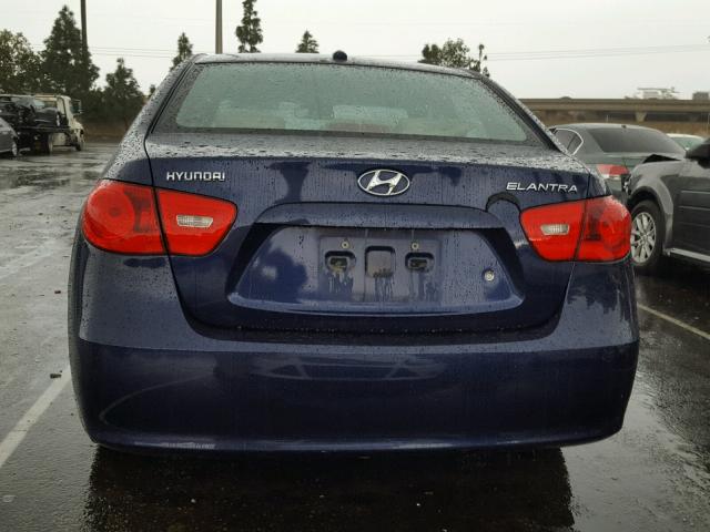 KMHDU46D47U264019 - 2007 HYUNDAI ELANTRA GL BLUE photo 9