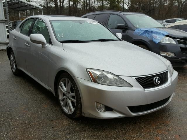 JTHBK262075039464 - 2007 LEXUS IS 250 SILVER photo 1