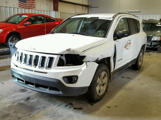 1C4NJCBA9FD124344 - 2015 JEEP COMPASS SP WHITE photo 2