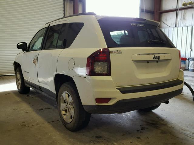 1C4NJCBA9FD124344 - 2015 JEEP COMPASS SP WHITE photo 3