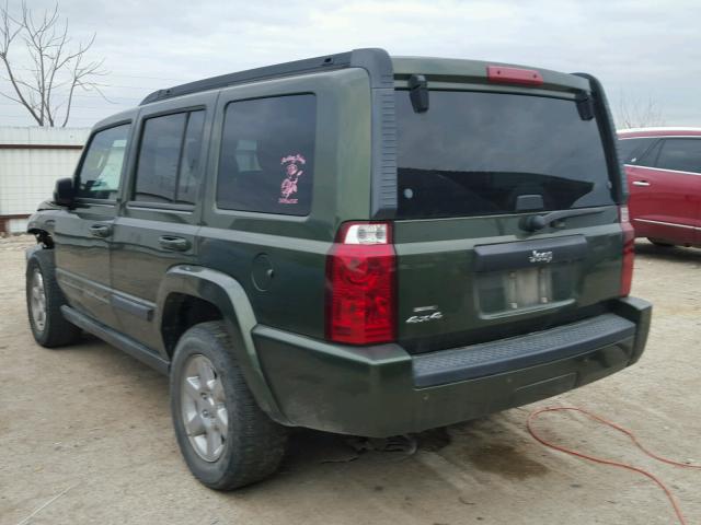 1J8HG48K97C632122 - 2007 JEEP COMMANDER GREEN photo 3