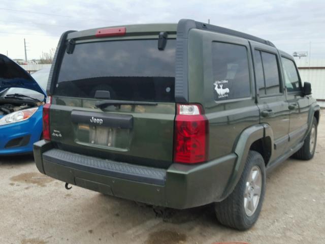 1J8HG48K97C632122 - 2007 JEEP COMMANDER GREEN photo 4