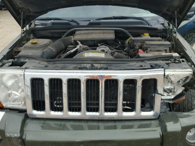 1J8HG48K97C632122 - 2007 JEEP COMMANDER GREEN photo 7