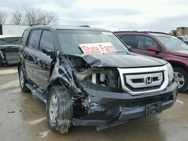 5FNYF3H58BB017488 - 2011 HONDA PILOT EXL BLACK photo 1