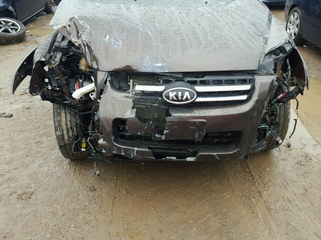 KNDJE723787491711 - 2008 KIA SPORTAGE E TAN photo 7