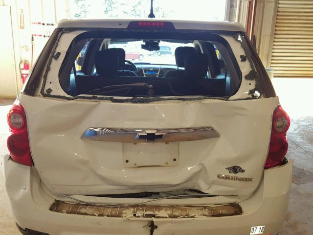 1GNALBEK3DZ105609 - 2013 CHEVROLET EQUINOX LS WHITE photo 9