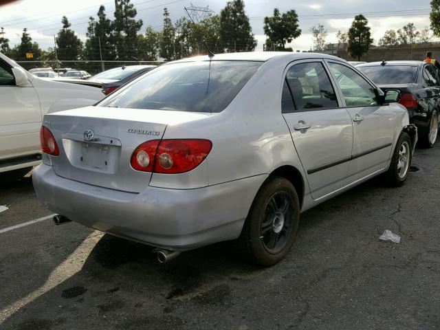 JTDBR32E352061623 - 2005 TOYOTA COROLLA CE SILVER photo 4