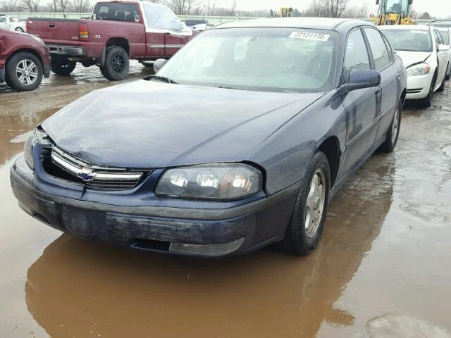 2G1WH55K419178035 - 2001 CHEVROLET IMPALA LS BLUE photo 2