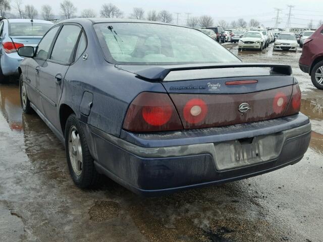 2G1WH55K419178035 - 2001 CHEVROLET IMPALA LS BLUE photo 3