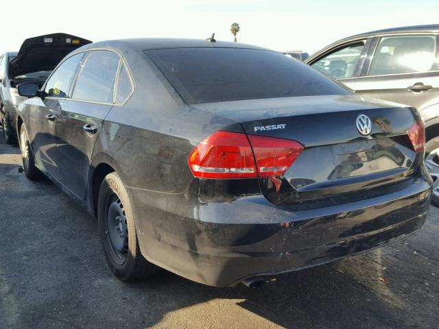 1VWAT7A30EC116959 - 2014 VOLKSWAGEN PASSAT S BLACK photo 3