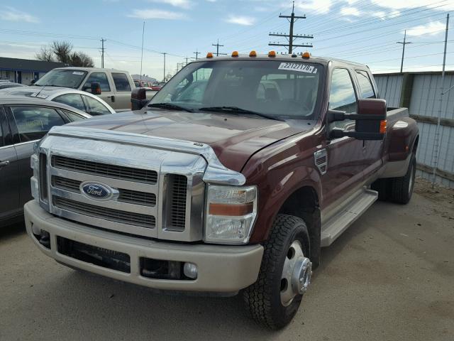 1FTWW33R88EA14151 - 2008 FORD F350 SUPER BROWN photo 2