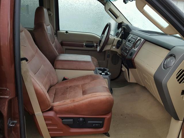 1FTWW33R88EA14151 - 2008 FORD F350 SUPER BROWN photo 5