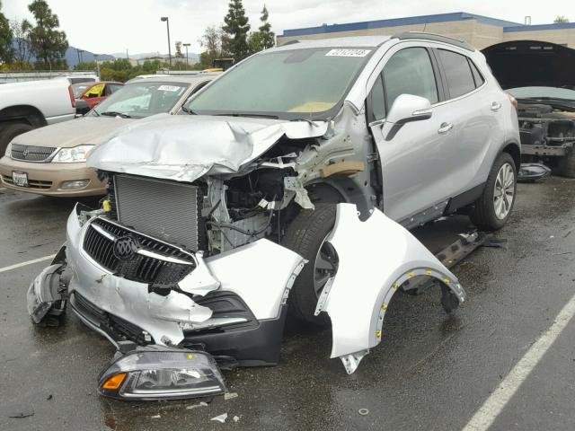 KL4CJASB1HB233040 - 2017 BUICK ENCORE PRE SILVER photo 2