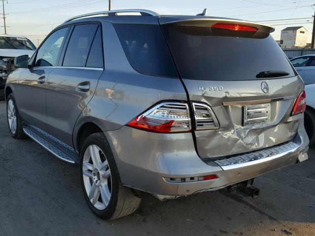 4JGDA5JB7FA513790 - 2015 MERCEDES-BENZ ML 350 GRAY photo 3