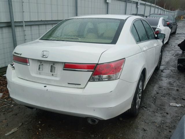 1HGCP2F66CA087791 - 2012 HONDA ACCORD SE WHITE photo 4